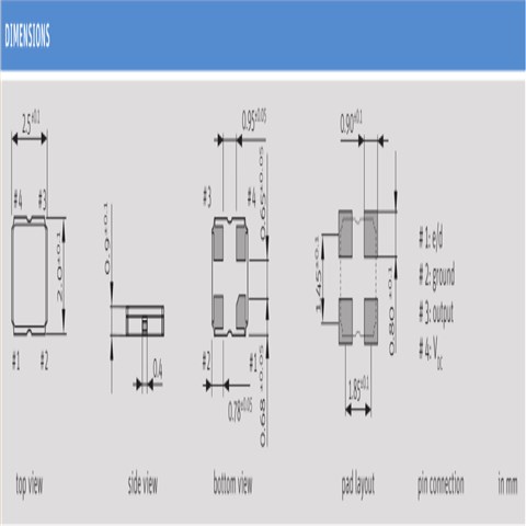 美國Jauch進口晶振,O 38,40-JO22H-F-3,3-1-T1-LF差分晶體振蕩器