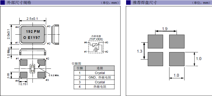 FA - 20HS晶振,2520mm貼片晶振,小型無(wú)源諧振器